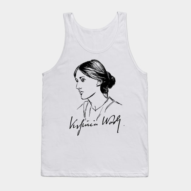 Virginia Woolf Tank Top by ThunderEarring